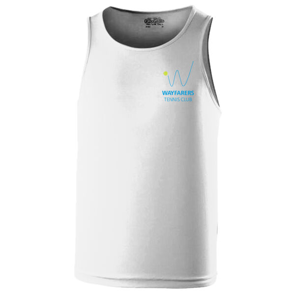 Men's Club Sports Vest - White Thumbnail